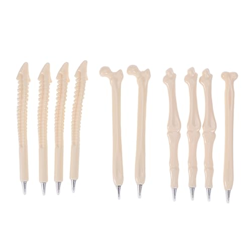 Tofficu 10pcs Bone Pens Blue Bone Style Ballpoint Pens 0.7mm Ink for Students & Doctors (random) Black Ballpoint Skeleton Pens Bulk Ballpoint Pens for Doctors Signing Pen Personality