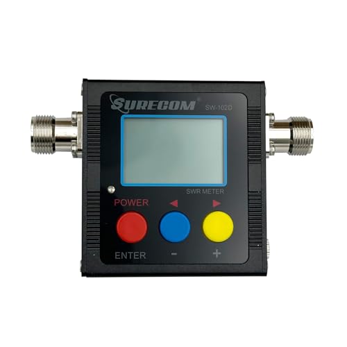 Mcbazel Surecom SW-102D-S VHF/UHF 125-525Mhz 120W V.S.W.R. & Power Meter (SO239 Connector)