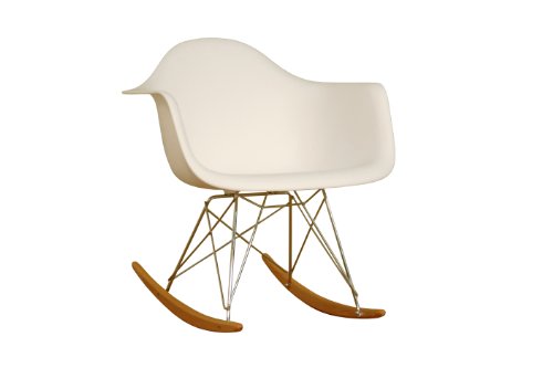 Baxton Studio Letterio White Cradle Chair #TOP3