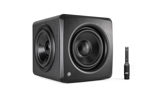 IK Multimedia iLoud Sub - Compact 25Hz Studio Subwoofer with ARC X Automatic Calibration, 6.5" Driver, Dual Passive Radiators, USB/Bluetooth, Perfect for Small Studios & Any Monitor Setup