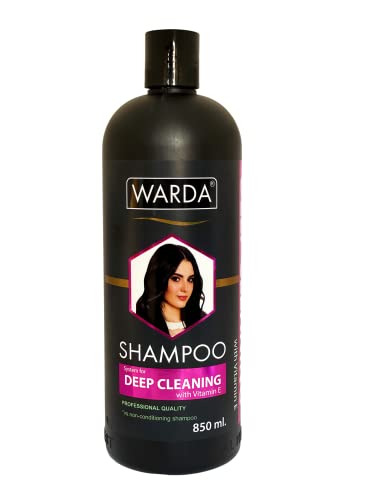 WARDA HAIRFALL DEFENCE, KERATIN SMOOTH AND DEEP CLEANING SHAMPOO ENRICHED WITH VITAMIN E-FOR SMOOTHER AND SHINIER HAIR-850 ML