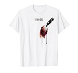 Photo Gallery i m ok bloody knife camicia halloween horror sangue macchiato maglietta Photo Gallery i m ok bloody knife camicia halloween horror sangue macchiato maglietta
