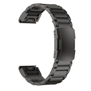 Pulseira de titânio para Garmin Fenix 8 (51 mm)/Fenix 7X/6X/5X/Fenix 3 HR, Descent Mk2i Mk2, Tactix 7, Enduro 2 3, Epix Pro Gen 2 (51 mm) - Pulseira de metal de ajuste rápido de 26 mm para relógio