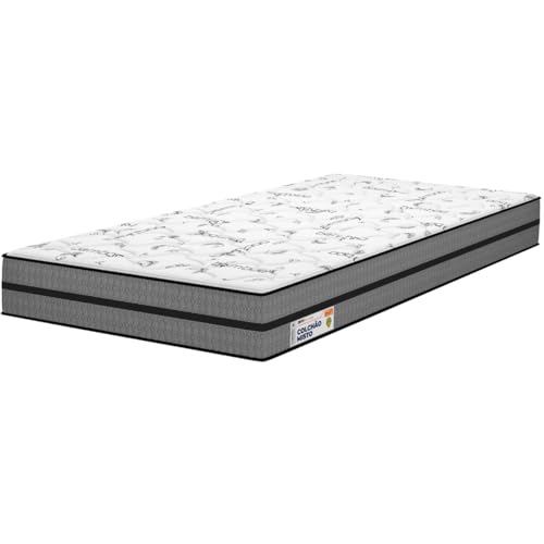 Colchão Solteiro Plumatex Ortovip D33 Misto Firme Ortopédico, Antiácaros e Hipoalergênico - Suporte Perfeito para Coluna e Postura - 88x188x18cm