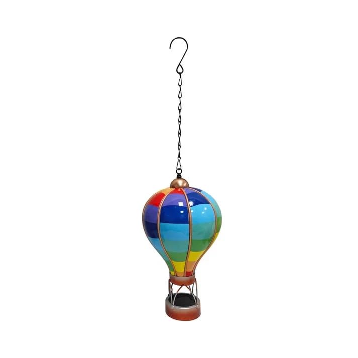 Solar Powered LED Hot Air Balloon Lantern (Spectrum, Small)