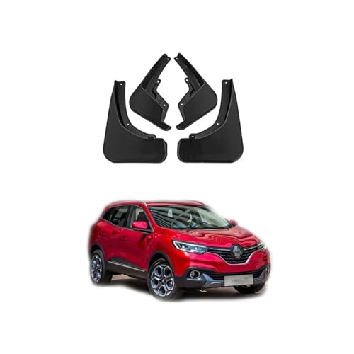 Bavettes pour Renault Kadjar 2015-2022 : Kit de 4 Garde-Boue Avant Arrière