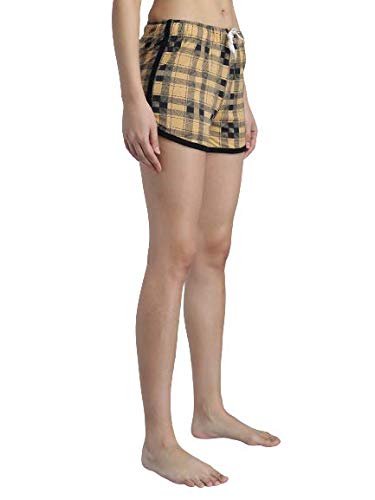 Image of KOTTY Cotton Printed Women's Night Shorts (PrintedYellow,34)