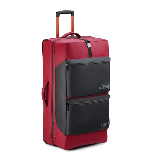 Jeep JS006B Two Wheel Rolling Travel Duffle Bag, Tomato, 20 Inch by Jeep - Image 2