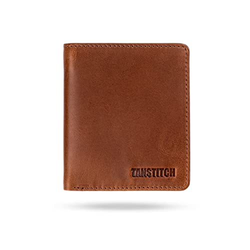 Image of TANSTITCH Slim Leather Wallet || Small,Compact, Minimalist & Thin Wallet || RFID Protected || Front Pocket Carry