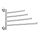Yizhet Estante de Toalla Gancho de Giratorio Toallero de Pared Acero Inoxidable Titular Toalla Baño Cocina Toallero (4 Barras)