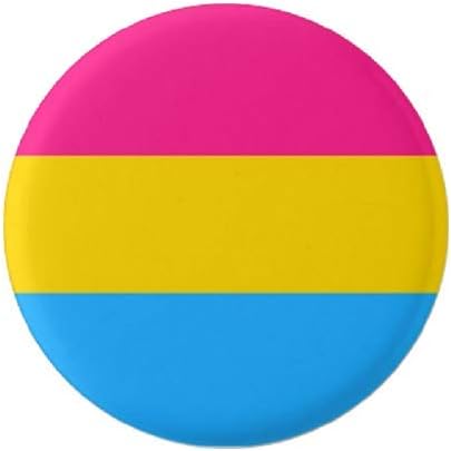 Pansexual Pan Pride Flag Pin 1.5” Round Circle Shape Metal Button Pin Badge Pinback 1.5 inch Pin 38 mm 3.8 cm - Image 2