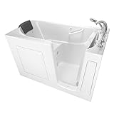 American Standard 3060.109.CRW Gelcoat Whirlpool and Air Spa 30"x60" Right Side Door Walk-In Bathtub in White