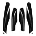 4PCS Black ABS Car Roof Luggage Rack Rail End Cover Shell Protector Compatible for Toyota Fortuner 2004-2014
