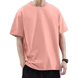 [QQX] 【8.11オンス x 綿100】Tシャツ メンズ 半袖 インナーシャツ 大きい サイズ 透け防止 吸汗速乾 白tシャツ 夏服 肉厚生地 丸首 綿100% 丸胴仕様 無地 3/5枚組 厚手