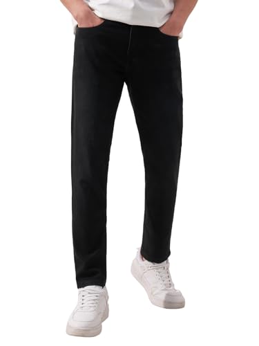 Image of Highlander Mens Tapered Fit Denim Jeans for Man| Regular Length|Mid-Rise|Stretchable Fabric for Comfort fit| Jeans for Man | Men Jeans