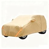 ボディカバー 車 互換性がある 三菱 デリカ ミニ X コールマン 2023-2024、ボディカバー防水防風透气 フルカバー 耐久性に オックスフォード布屋外用 全天候型保護反射ストリップ付き