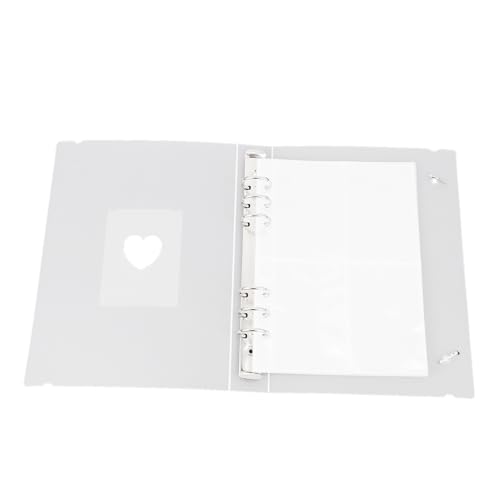NOLITOY Álbum de Fotos Multifunción A5 Esmerilado 3 Pulgadas 4 Compartimentos Libro Ilustrado Portátil para Tarjetas de Identificación y Fotos Instantáneas Diseño Resistente y Uso