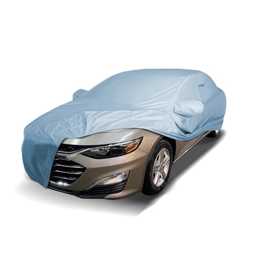 Image of iCarCover Premium Car Cover for 1997-2025 Chevy Malibu Heavy Duty Waterproof All-Weather Automobiles Custom Fit Indoor Outdoor UV Snow Protection Covers with Straps and Bag