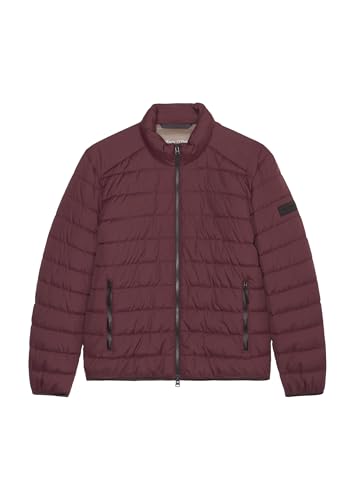 Marc O'Polo Herren Steppjacke mit Stehkragen leicht, Rot (Wine Berry), XXL – Ansicht 3
