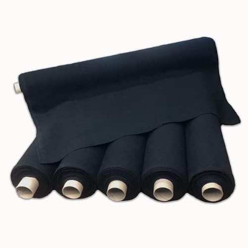 Tecido Alvejado Pé De Galinha Preto, Rolo 5 Metros