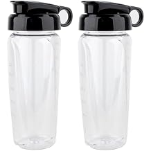 Anbige Replacement Parts 2PCS 24oz Cup with Lid,Compatible with Black&Decker Blenders BL2010BP, BL2020S, BL1110BG, BL1230SG