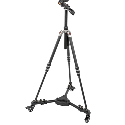 ayex Stativwagen Rollwagen Stativdolly aus Aluminium bis 18kg Tragfähigkeit