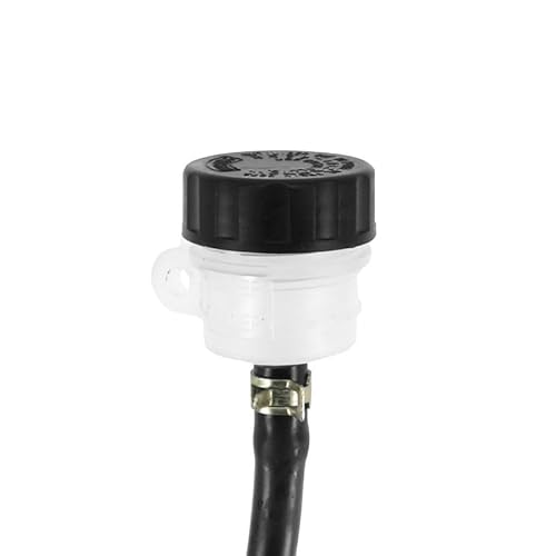 cyclingcolors Hauptbremszylinder Motorrad Roller Moped kompatibel mit Beta RR Aprilia RX Generic Trigger KSR TRX hinten schwarz mit Reservoir