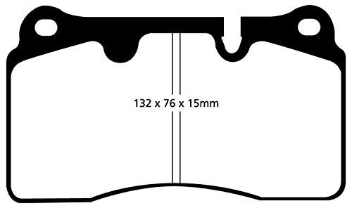 Image of EBC Brakes Redstuff 3000 Series Sport Brake Pad Set DP31908C to Fit RENAULT,ASTON MARTIN,FERRARI,VOLKSWAGEN