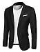 Produktbild MAXMODA Sportlich Blazer Herren Sakko Männer Slim Fit Jackett Modern Schwarz l