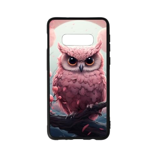 CRIVOTA for Samsung S10E Case - All-New Colorful Owl Design, Glass Back + TPU Inner Shell, Military-Grade Tested, Extreme Slimness, Precise Cutouts, Cell Phone Cases for Men Women