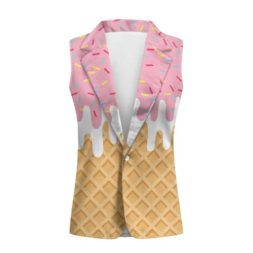 Women Suit Vest V Neck Single Button Waistcoat Lightweight Sleeveless Casual Workout Office Business Jacket Tops4