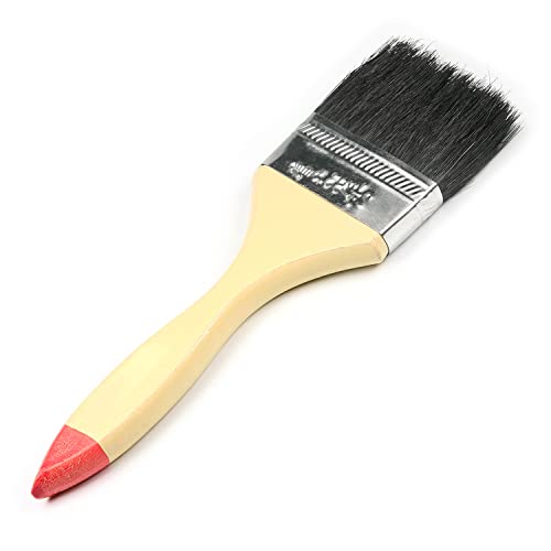 Auniwaig Paint Brushes Reusable Wooden Grip Metal Ferrule 2.5 inch Synthetic Bristle
