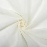 CABODYALS Tessuto in Tulle Morbido Beige da 3 m Voile A Rete Trasparente Zanzariera Tessuto Solido al Metro Tessuti in Poliestere Traspirante Vintage per Cucire Realizzare Accessori per Abbigliamento