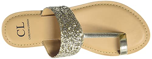 Image of Carlton London Women's Gold Fashion Sandals