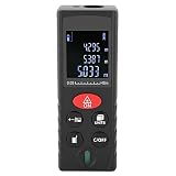 ANKROYU Telémetro Digital Profesional Medidor de Distancia con retroiluminación LCD Herramienta de medición portátil para construcción Golf y Actividades al Aire Libre (D40)