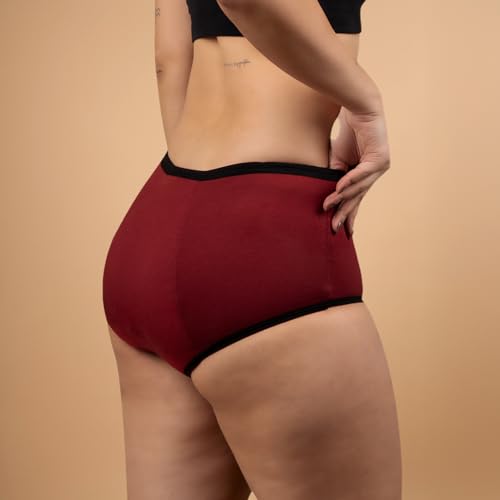 Image of REVAA Heavy Period Panty for Women & Girls (Pack of 1) Soft Cotton, Reusable & Leak Proof Menstrual Underwear, No Pads Required, Rash-Free Comfort, for Super Heavy Flow, Lasts Up to 2 Yrs