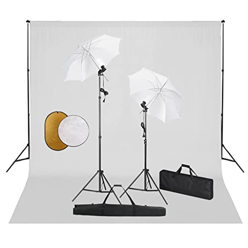 Kit studio photo complet avec lampe 5500K réflecteur et trépied réglable