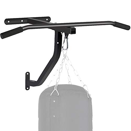 EnweNga Boxing Punch Bag Bracket+Pull Rod, Iron Punching Bag Wall Bracket, Heavy Bag