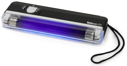 Safescan 40H - Portable UV Counterfeit Detector for The verification of banknotes - Suitable for Polymer Notes Including The New £20