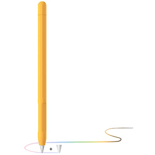 YINVA Case for Apple Pencil Grip for Apple Pencil Accessories Holder for Apple Pencil 1st Generation Cover Sleeve for Apple Pencil with Protective Nib Cover for iPad Pencil(Orange)