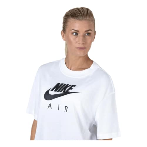 Nike W NSW Air SS, Tshirt Donna, Bianco, XL