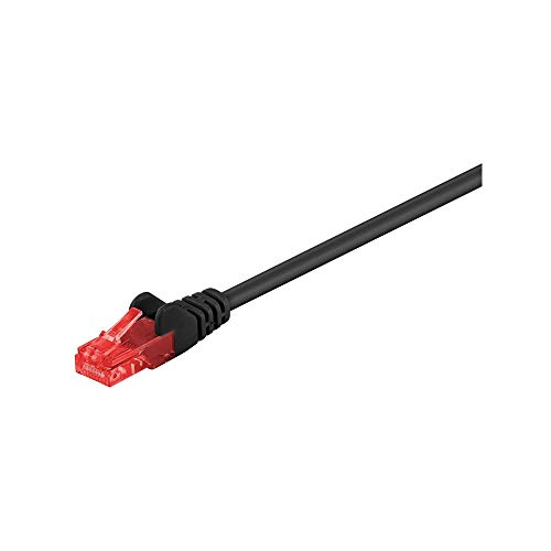 Wentronic 68678-GB 10m CAT6�l�b�g���[�N�P�[�u��2xRJ45�v���O - �u���b�N