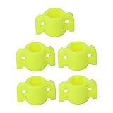 iplusmile 5個 8mm フィッシングアロースライド 釣りルアー 操作 キット 弓釣り fishing accessories 魚の矢の金具 魚矢 プラスチック Yellow