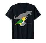 White bellied caique T-rex, birb memes, dinosaur parrot T-Shirt