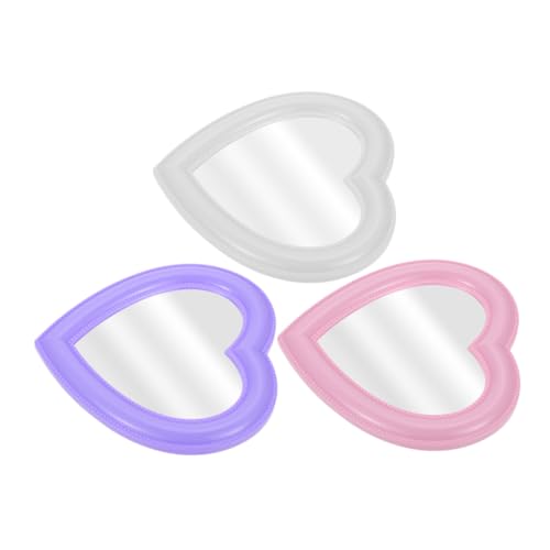 3 espejos de maquillaje corazón PRETYZOOM