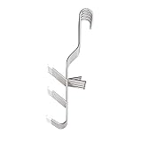 5 Stück Fischhaken, Fleischerhaken, Metzgerhaken, Edelstahlhaken, Räucherhaken, Lebensmittelhaken - zum Kalt- und Heißräuchern, zum Fisch und Fleisch Räuchern – Profi Haken mit drei Spitzen, rostfrei