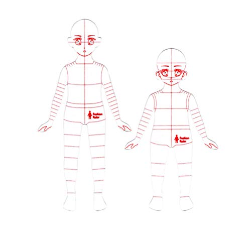 YJTGZ Règle de Couture Bricolage Règle de Couture sur Mesure Ensemble 7 Pcs Courbe Règle Métrique Robe de Couture Multifonction Faisant Outil de Tailleur Convient aux Enfants ou aux bébés Cover