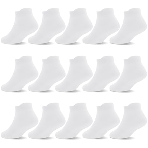 Image of GRPSKCOS Non Slip Toddler Socks 15 Pairs Toddler Grip Anti Skid Low Cut Socks for 1-7 Years Boys Girls