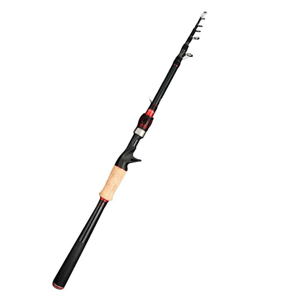 Canne à pêche à nœud court télescopique carbone pôle de mer portable