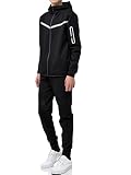 XRebel Kinder Junge Jogginganzug Sportanzug Modell W60 (61-Schwarz,152-158(14))